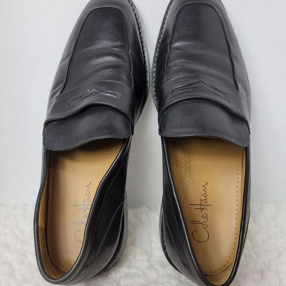 Cole Haan Men\'s Penny Loafer Size 11 Black Leather Shoes  C06597 main image 9